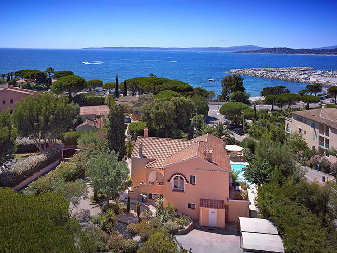 View on the port of Les Issambres French Riviera