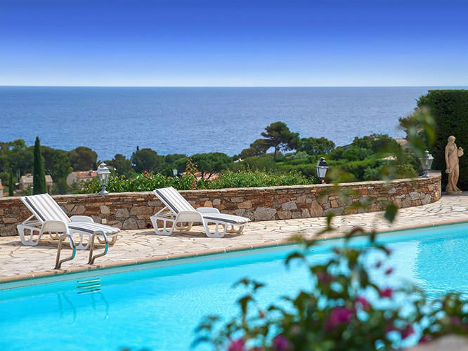 Sea view in Les Issambres French Riviera