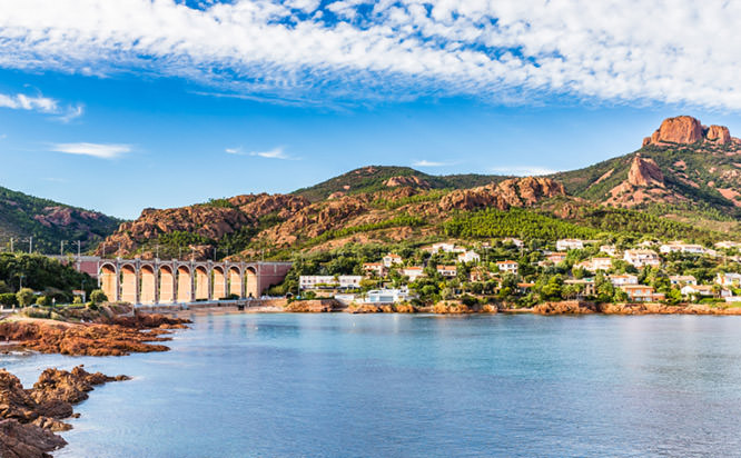 View of Antheor City With Railway Bridge