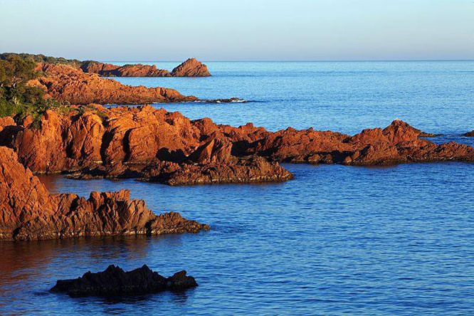 The red rocks of L'Esterel French Riviera