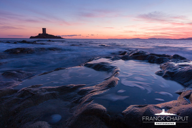 L'Esterel seascape and Ile d'Or