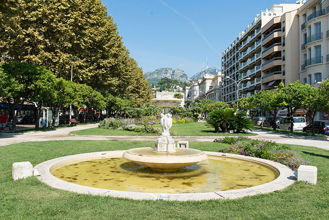 Louis Laurenti and The Hotel de Ville at Menton