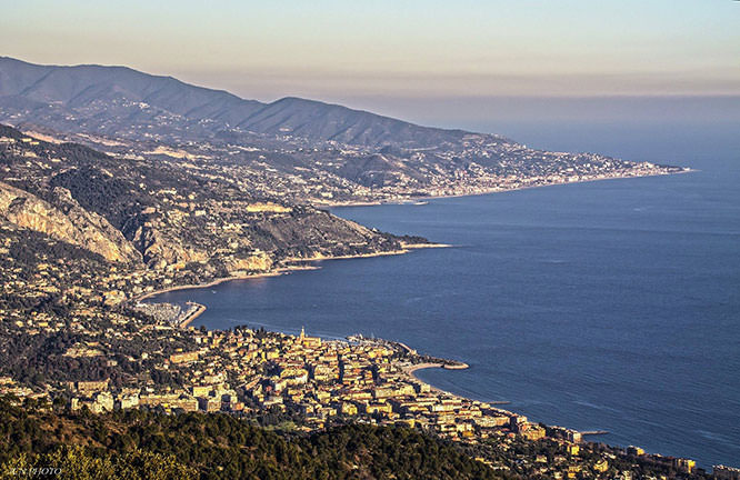 From Menton to Bordighera Liguria