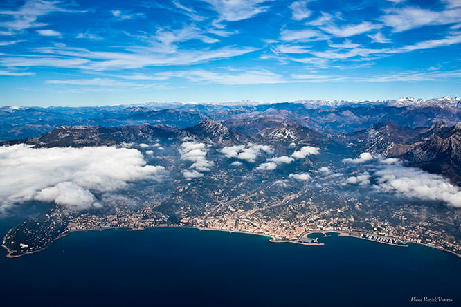 Aerial view of Menton