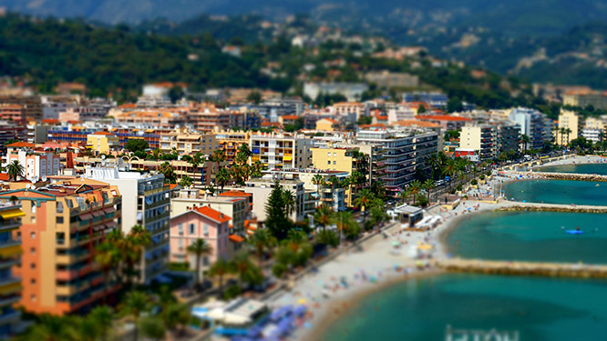 Tilt Shift of Menton