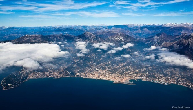 Aerial view of Menton