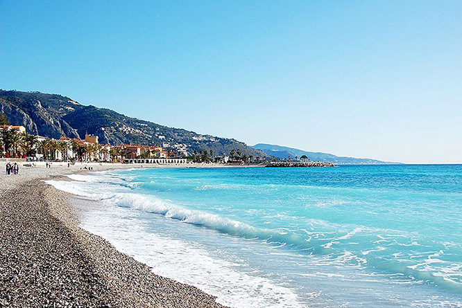 Menton coastline French Riviera