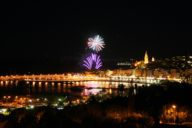 Menton Fireworks Menton French Riviera