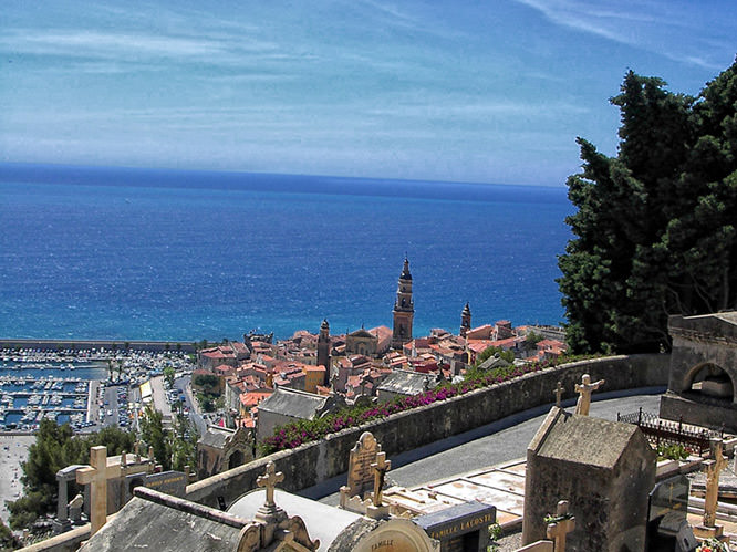 Cimetière du vieux Chateau Menton French Riviera