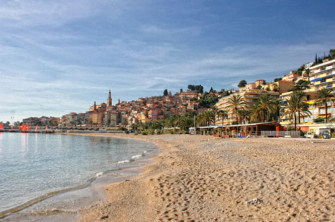 Plage des Sablettes Menton French Riviera