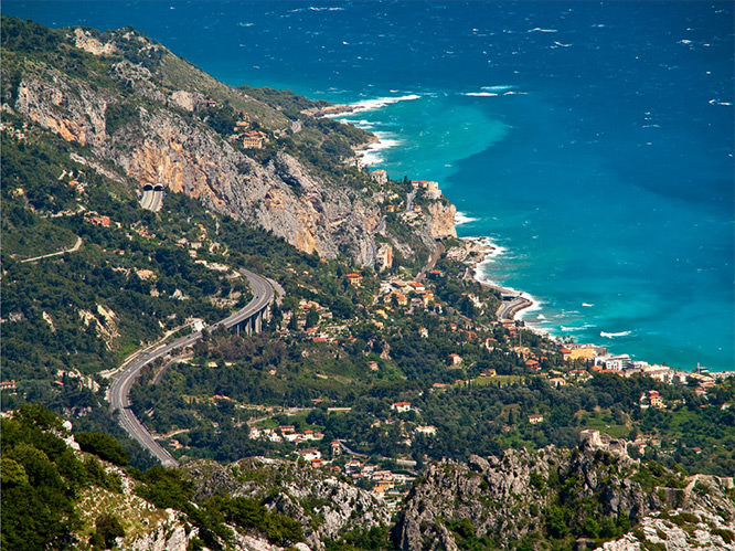 French-Italian Border seen from Cime de Baudon