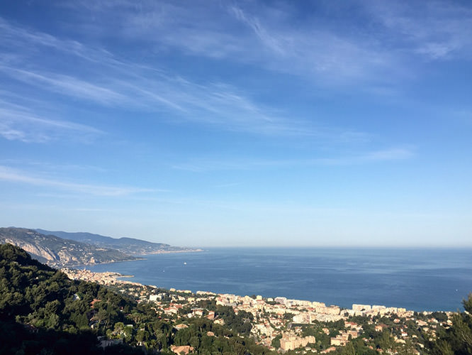 Aerial view of Menton