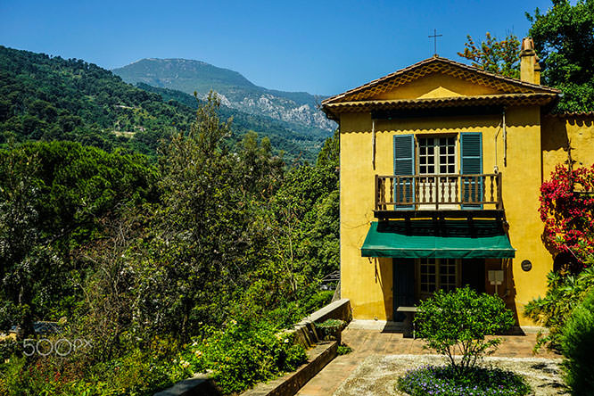 The Alps from Jardin Serre de la Madone