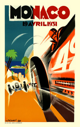 Monaco F1 Grand Prix 1931 Illustration