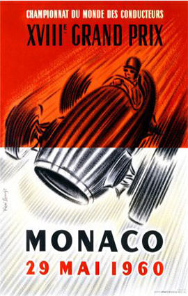 Monaco F1 Grand Prix 1960 Illustration