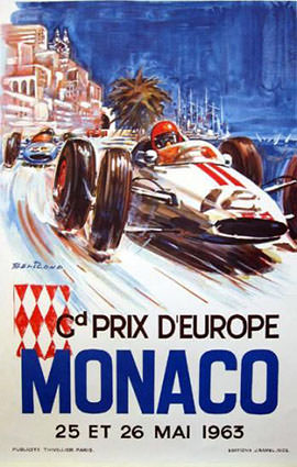 Monaco F1 Grand Prix 1963 Illustration
