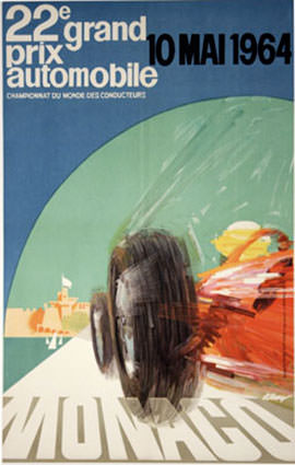 Monaco F1 Grand Prix 1964 Illustration