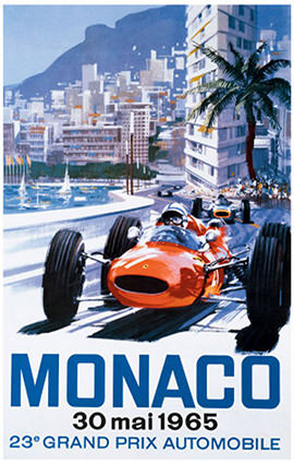 Monaco F1 Grand Prix 1965 Illustration