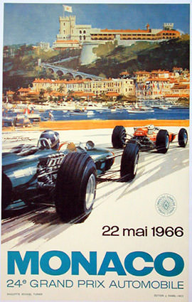 Monaco F1 Grand Prix 1966 Illustration