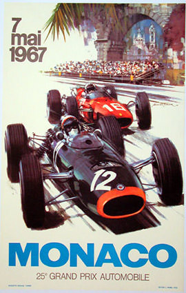 Monaco F1 Grand Prix 1967 Illustration
