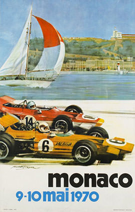 Monaco F1 Grand Prix 1970 Illustration