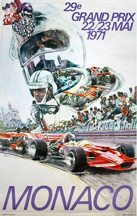 Monaco F1 Grand Prix 1971 Illustration