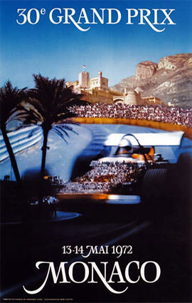 Monaco F1 Grand Prix 1972 Illustration