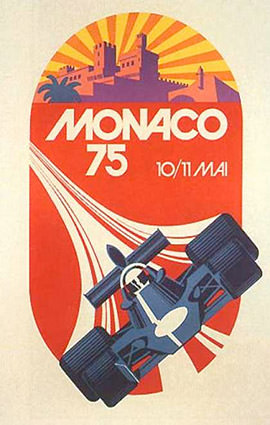 Monaco F1 Grand Prix 1975 Illustration