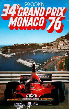 Monaco F1 Grand Prix 1976 Illustration