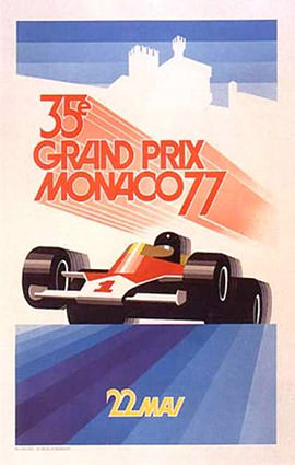 Monaco F1 Grand Prix 1977 Illustration