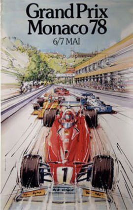Monaco F1 Grand Prix 1978 Illustration