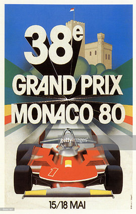 Monaco F1 Grand Prix 1980 Illustration