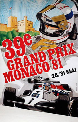 Monaco F1 Grand Prix 1981 Illustration