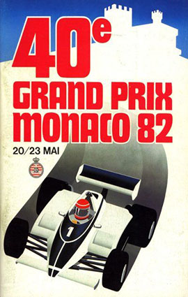 Monaco F1 Grand Prix 1982 Illustration