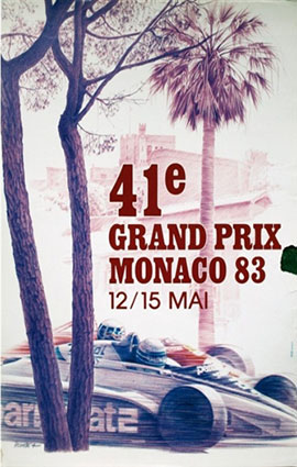 Monaco F1 Grand Prix 1983 Illustration