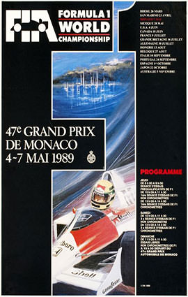 Monaco F1 Grand Prix 1989 Illustration