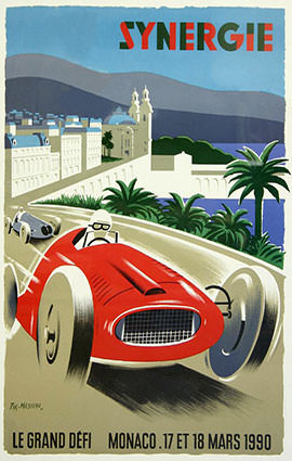 Monaco F1 Grand Prix 1990 Illustration