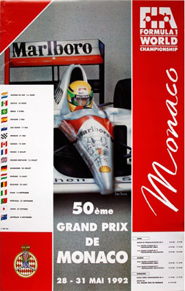 Monaco F1 Grand Prix 1992 Illustration