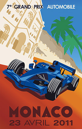 Monaco F1 Grand Prix 2011 Illustration