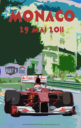 Monaco F1 Grand Prix 2011 Illustration