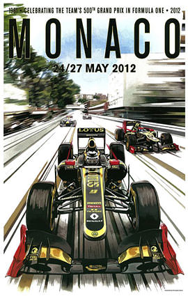 Monaco F1 Grand Prix 2012 Illustration