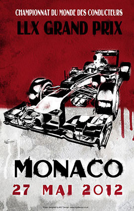Monaco F1 Grand Prix 2012 Illustration