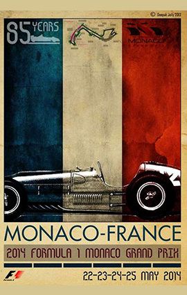 Monaco F1 Grand Prix 2014 Illustration
