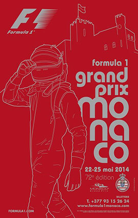 Monaco F1 Grand Prix 2014 Illustration