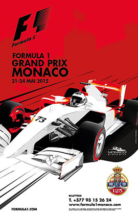 Monaco F1 Grand Prix 2015 Illustration