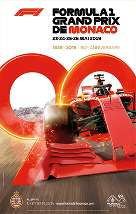 Monaco F1 Grand Prix 2019 Illustration