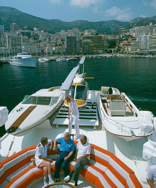 Midweek break in Monaco - photographed by Slim Aarons, 1976