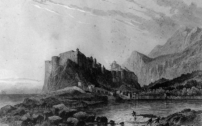 Rock of Monaco in 1842