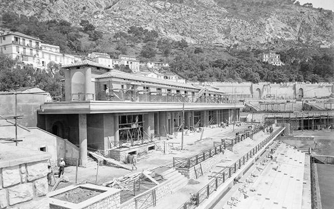 Monaco tennis stadium in 1926