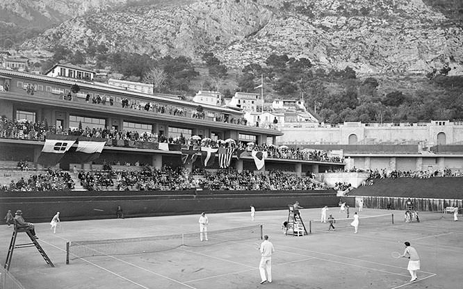 Monaco tennis stadium in 1928